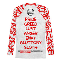 Load image into Gallery viewer, Caution Light PBS (Red) Men&#39;s Rash Guard
