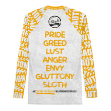 Load image into Gallery viewer, Caution Light PBS (Yellow) Men&#39;s Rash Guard
