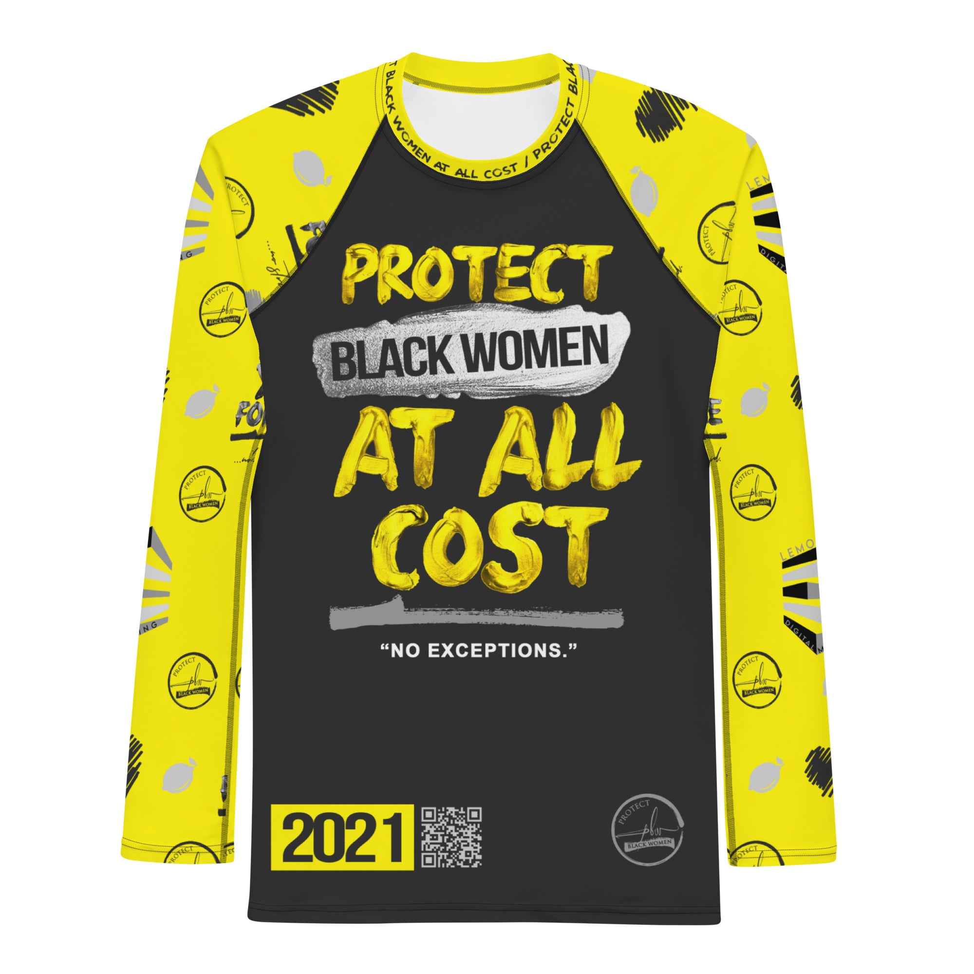 Lemon Milk PBW Grey/Yellow Men's Rash Guard