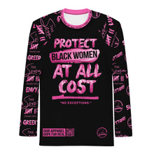 Load image into Gallery viewer, 7 SINS Black Pink PBW Men&#39;s Rash Guard
