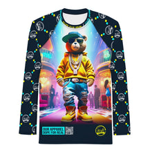 Load image into Gallery viewer, Extrovert Clubbing Bear PSA Men&#39;s Rash Guard

