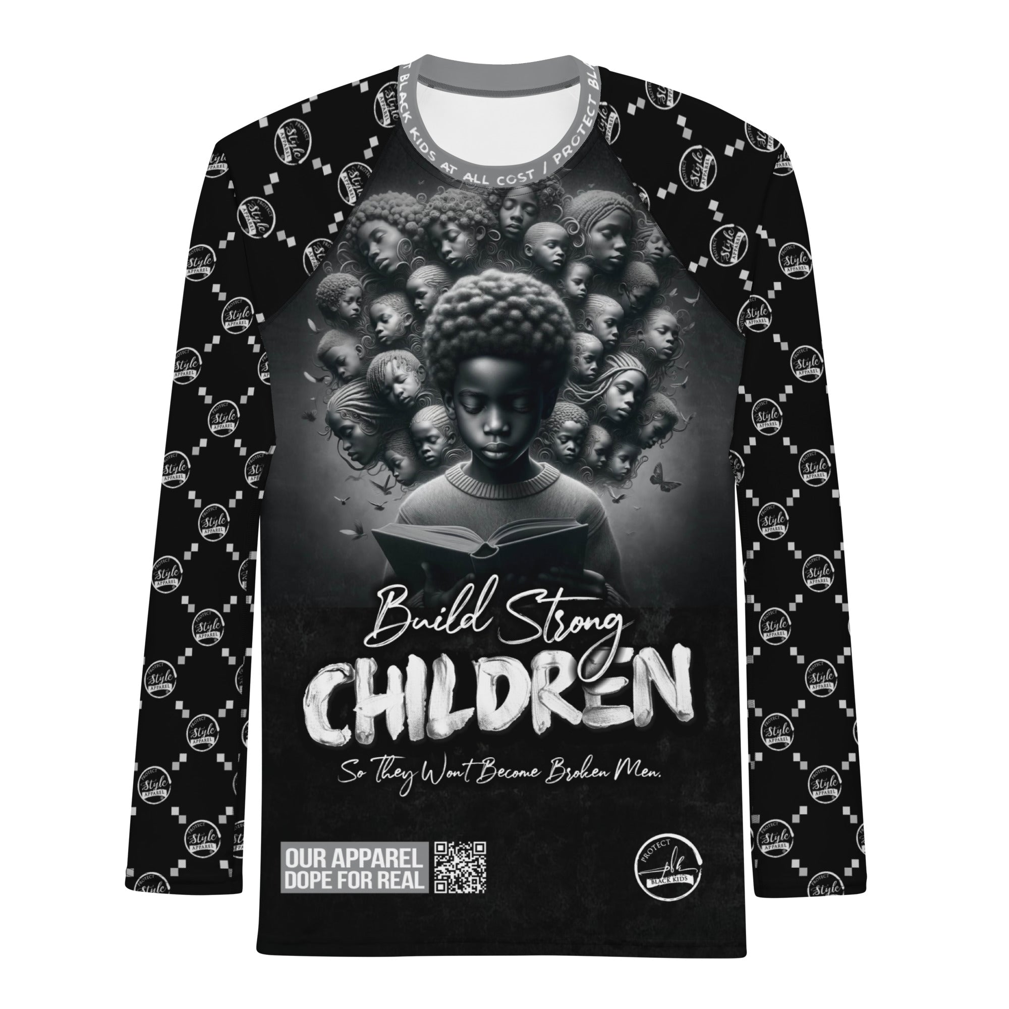 Build Strong Children PBK Men's Rash Guard