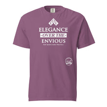 Load image into Gallery viewer, Elegance Over the Envious (White) Unisex garment-dyed heavyweight t-shirt
