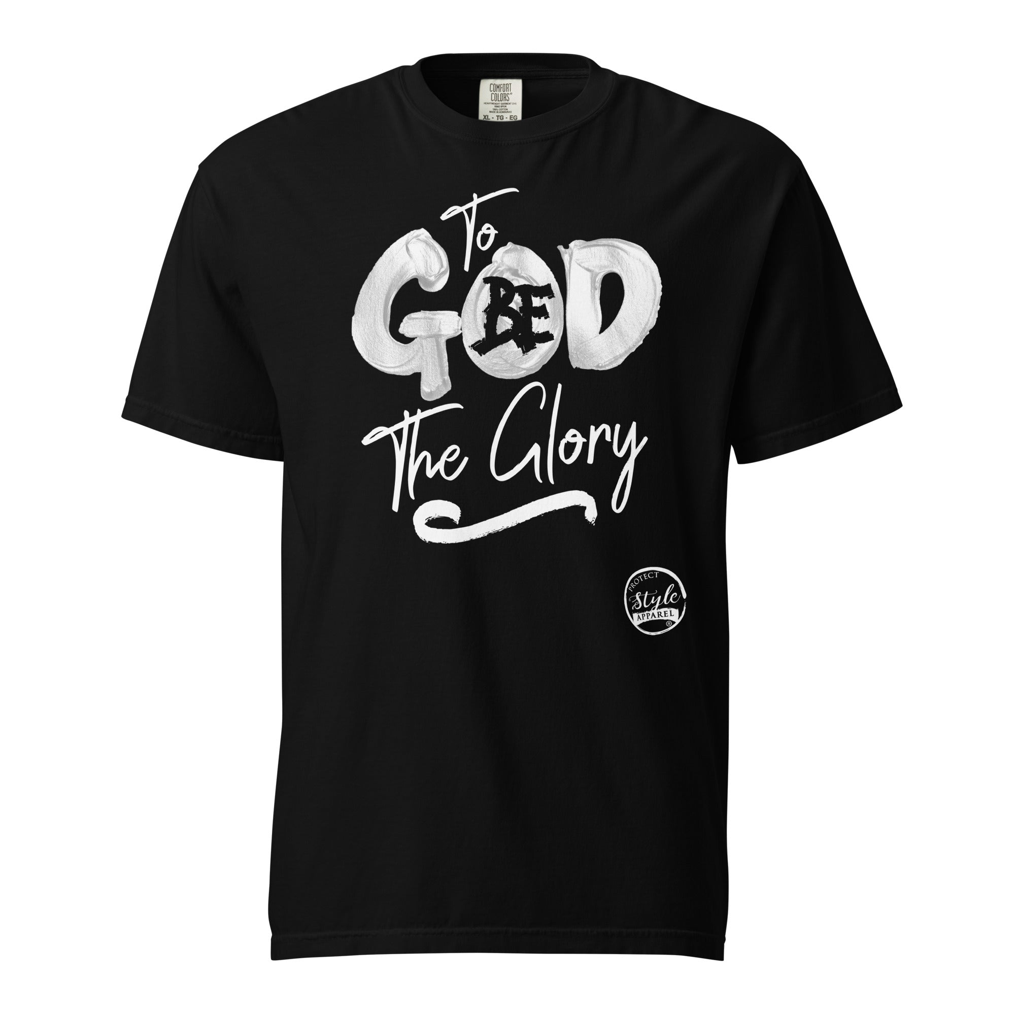 To God Be (Chrome) Unisex garment-dyed heavyweight t-shirt