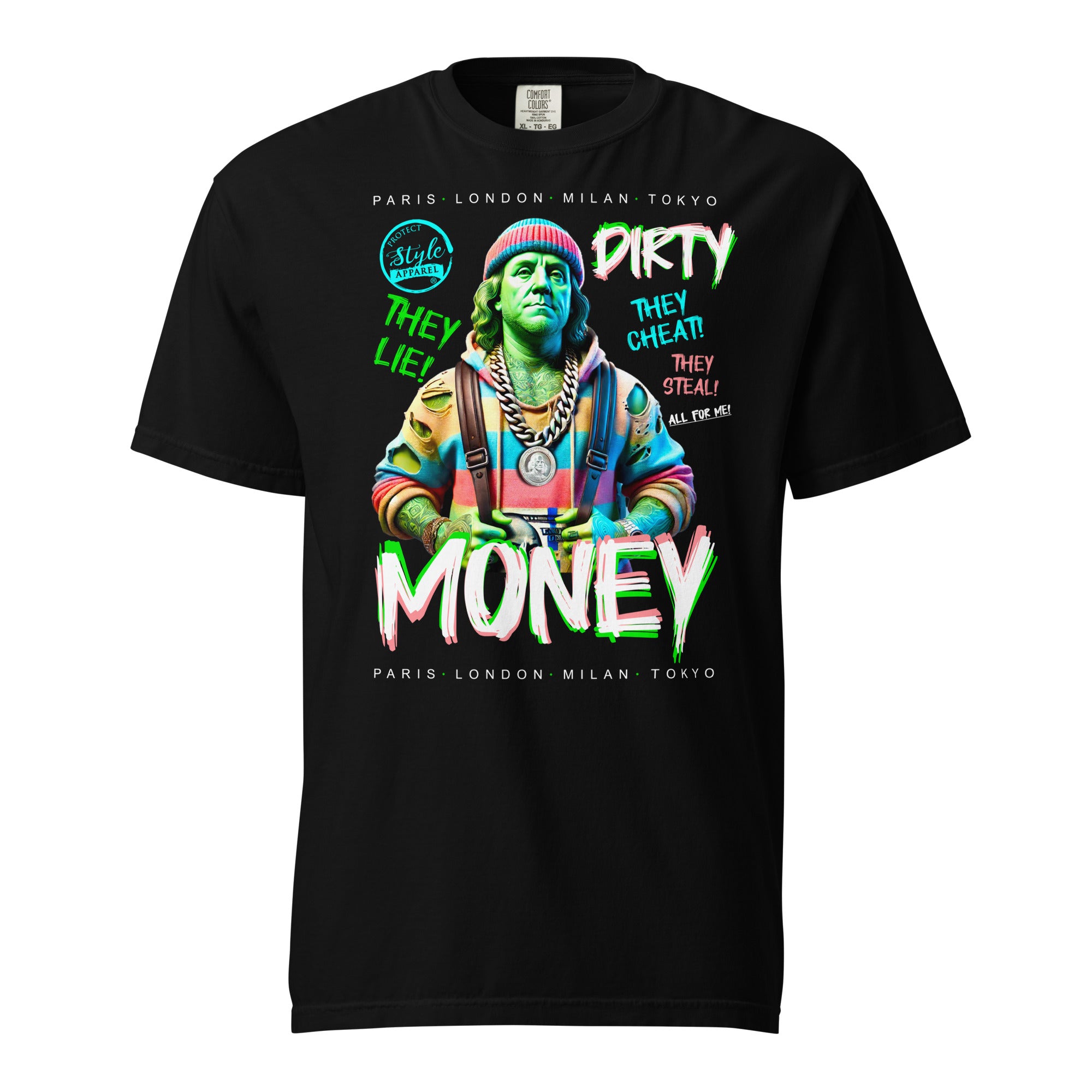 Dirty Money Unisex garment-dyed heavyweight t-shirt