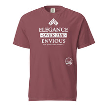 Load image into Gallery viewer, Elegance Over the Envious (White) Unisex garment-dyed heavyweight t-shirt
