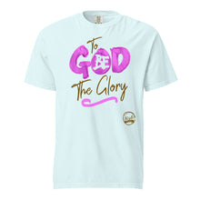 Load image into Gallery viewer, To God Be (Pink and Brown) Unisex garment-dyed heavyweight t-shirt
