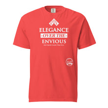 Load image into Gallery viewer, Elegance Over the Envious (White) Unisex garment-dyed heavyweight t-shirt

