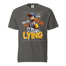 Load image into Gallery viewer, Stop Lying Unisex garment-dyed heavyweight t-shirt
