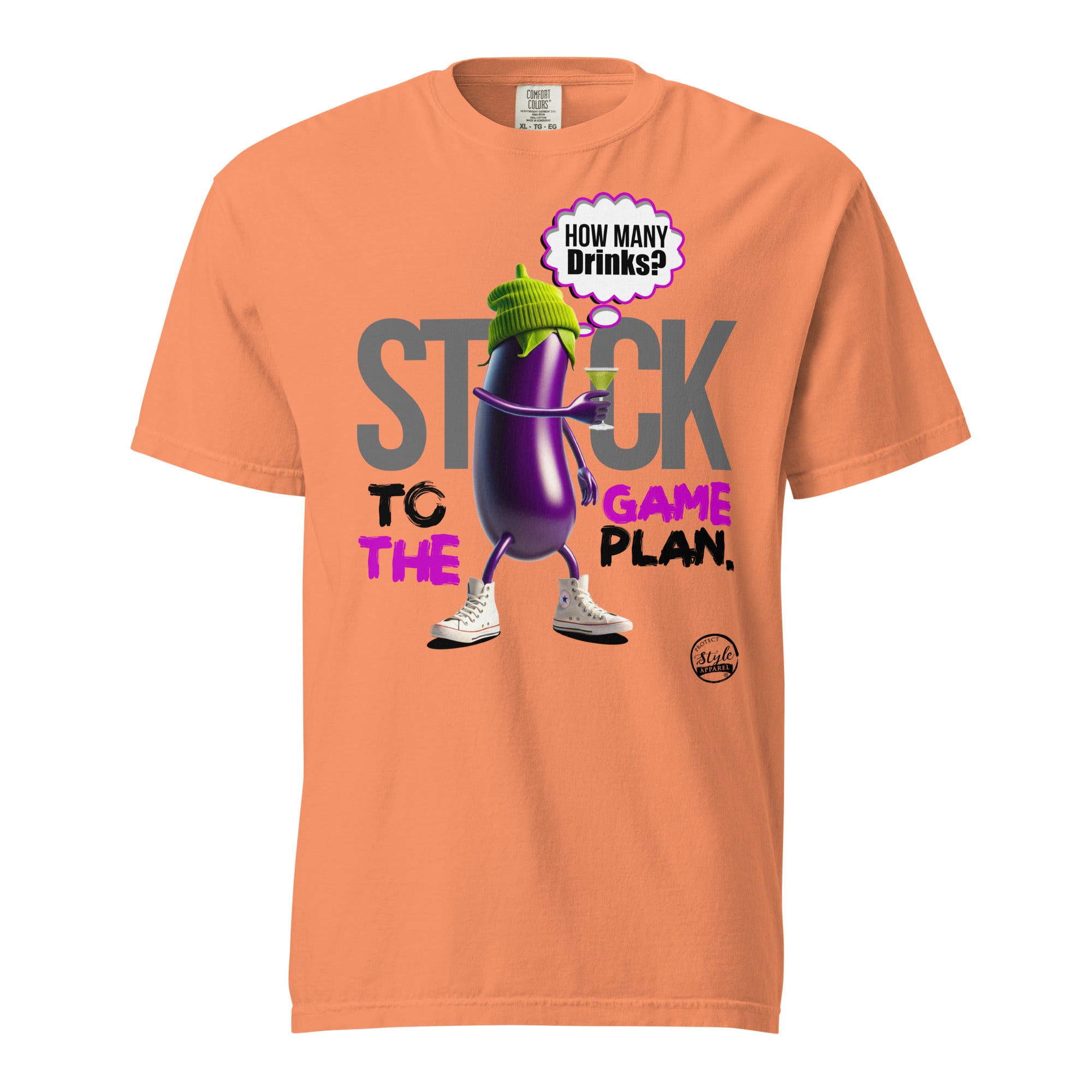 Eggplant Light Unisex garment-dyed heavyweight t-shirt