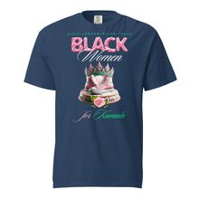 Load image into Gallery viewer, Black Women for Kamala Unisex garment-dyed heavyweight t-shirt
