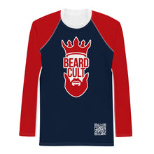 Load image into Gallery viewer, Black Men Logo 2 Beard Cult Men&#39;s Rash Guard
